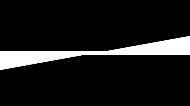 Geometric expanding line propeller wipe transition from black to white and reverse