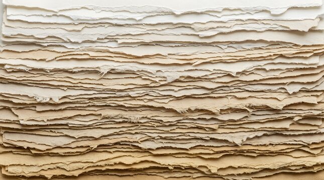 Layered paper texture neutral tones and organic edges