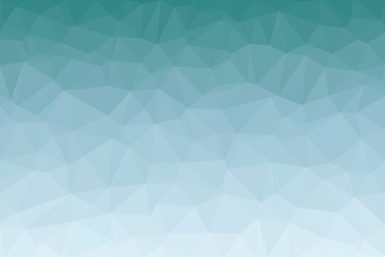 Abstract polygon gradient background in teal and light blue