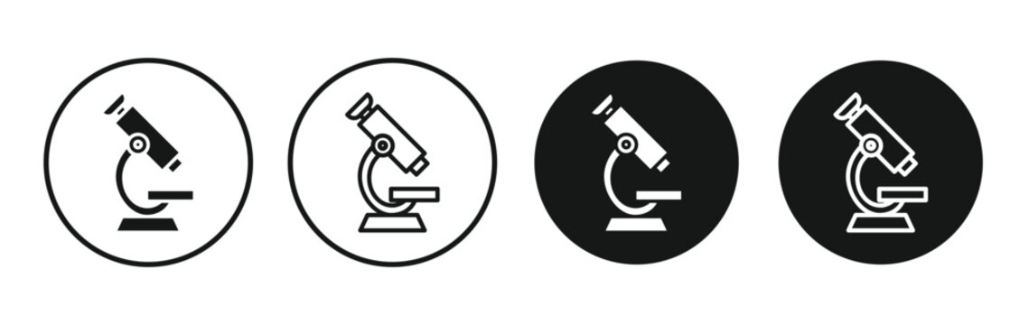 Microscope icon for apps projects