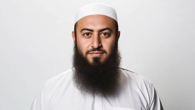 Muslim religious figure portrait