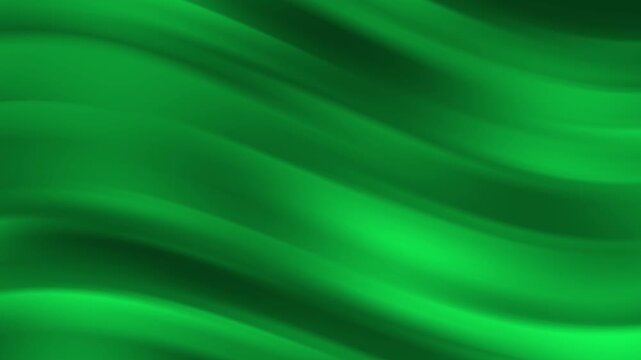 Smooth vivid emerald green wavy lines abstract digital art background suitable for graphic design projects, website backgrounds, and artistic presentations.