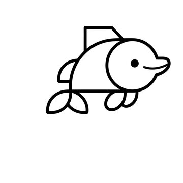 Simple Dolphin Icon