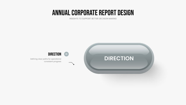 Visual Introduction One Option Infographic Slideshow Template. Corporate Proposal Slide Design Vector Illustration. Professional Planning 1 Step Diagram Presentation Layout.