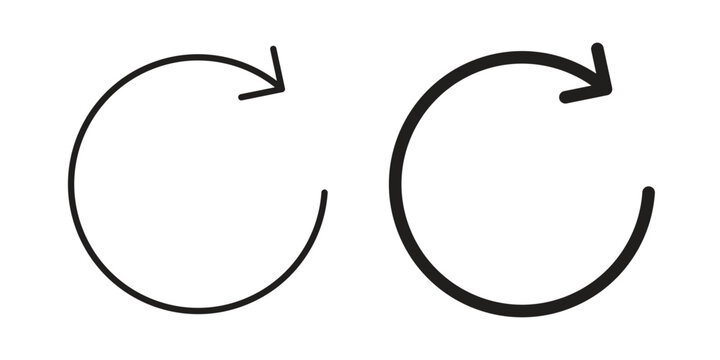 Refresh icon line logo pack