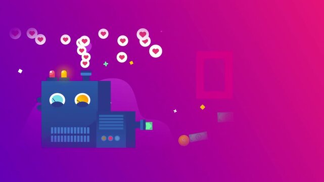 Automated Social Media Engagement Bot Processing Likes Into Currency Earnings.