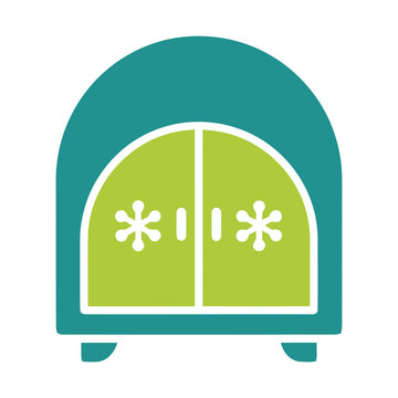 Stylized Refrigerator Icon