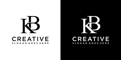 KB or BK initial letter logo design vector © Kurniawan