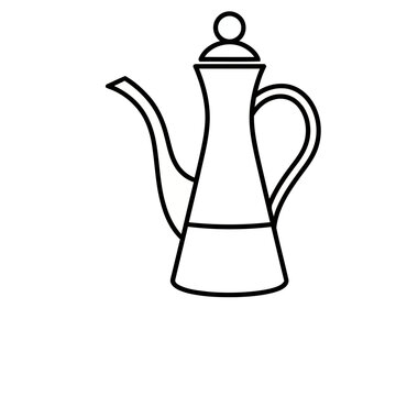 Dallah coffee pot outline