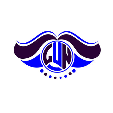 LUN letter logo creative design. LUN unique design