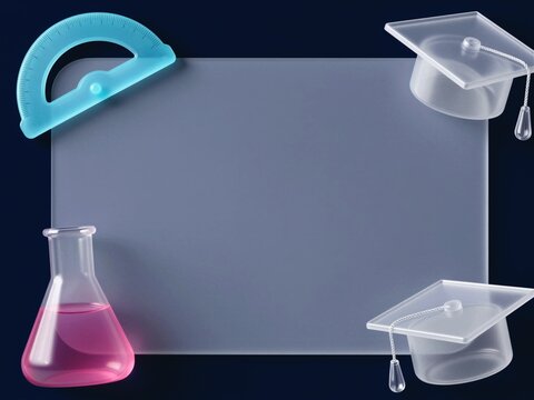 Frosted Glass Science School Frame