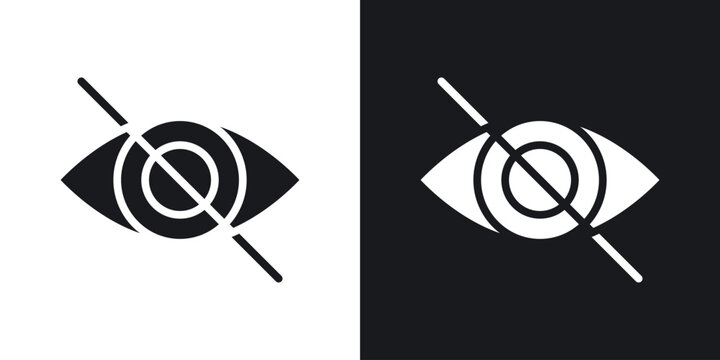 Blindness icon vector illustrations series