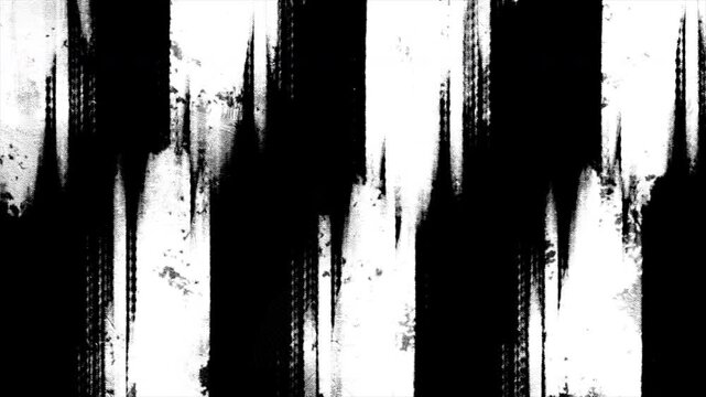 Hand Drawn Brush Transition Effect with Grunge Paint and Textured Strokes