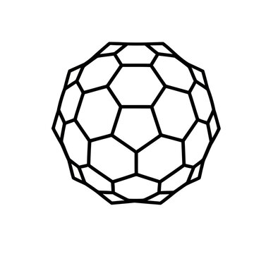 Fullerene molecule outline