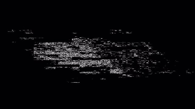 loading bar glitch Futuristic for data processing animation on black background 4k