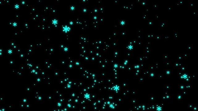 A video in which multiple asterisks well up from below seamlessly looping alpha channel