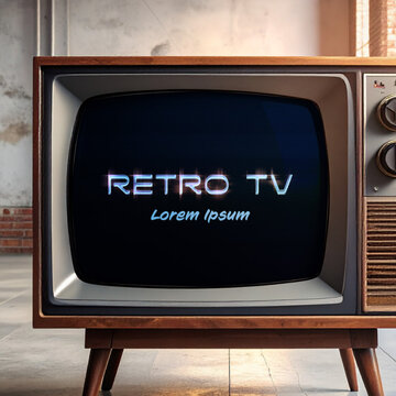 Square Retro TV Static Title Reveal &ndash; Old Television CRT Noise Analog Intro for Social Media
