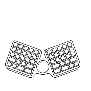 Split Ergonomic Keyboard with Trackball