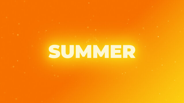 Summer Warm Glow Title Intro &ndash; Golden Sunset Gradient with Floating Particles Text Opener