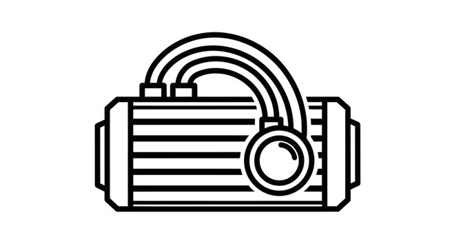 Computer CPU Liquid Cooling System Icon