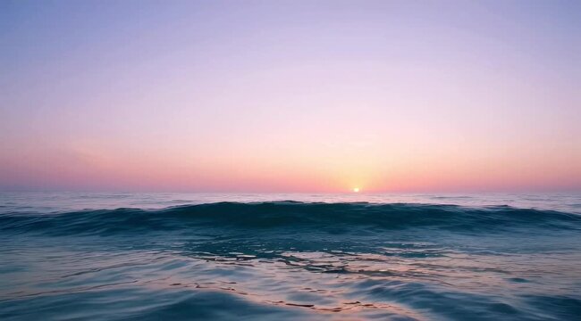 Tranquil Ocean Sunset Sunrise Reflection Beautiful Nature Landscape Warm Colors Sky Water Horizon Peaceful Scenic View