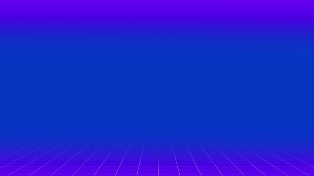Animated white grid lines on dark blue background forming dynamic digital graph. Futuristic motion backdrop with intersecting coordinates for tech...