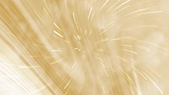 Golden light streaks abstract background with soft radiant energy and bright sunburst motion lines suitable for energetic and uplifting designs.