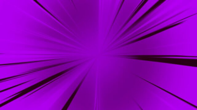 Dynamic comic book pop art explosion animation. Vibrant radial sunburst background with retro halftone effect.