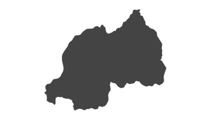 Fototapeta premium Detailed vector silhouette map of Rwanda featuring a complex dark geometric pattern overlay, perfect for travel concepts, geographical studies, and professional design projects.