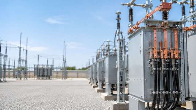 Medium Voltage Switchgear with Copper Busbars in Modern Electrical Substation