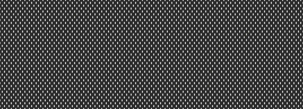 Black mesh textile pattern for sportswear. Jersey cloth texture. Breathable fabric bg.