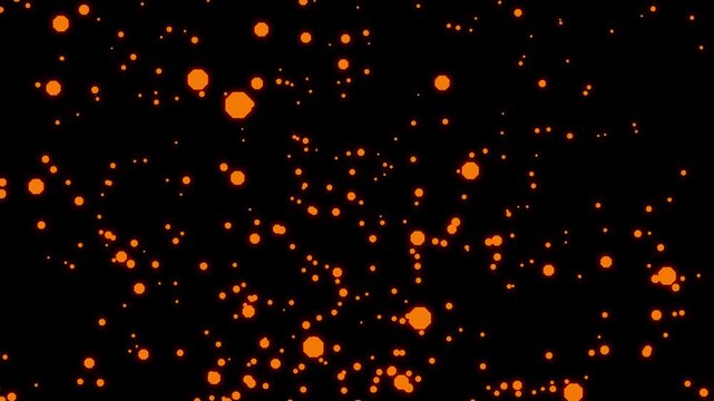 A video in which multiple octagons well up from below seamlessly looping alpha channel