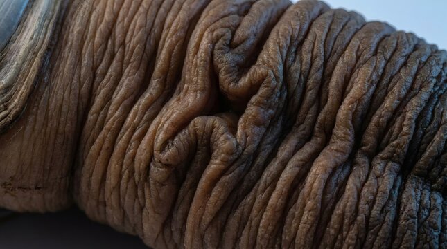 Geoduck Clam Siphon Skin Macro Seafood Texture.