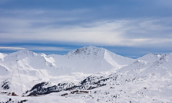 Winter mountain landscape. Retezat mountains  Southern Carpathians  Romania