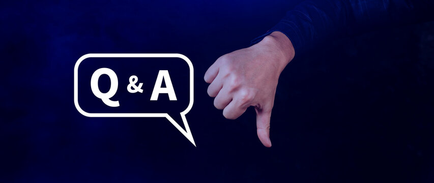 Q and A questions and answers symbol, FAQ, frequency asked questions, Answer, Question Ask, Information, Communication and Brainstorming Concepts