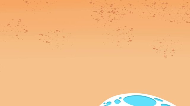 animation of waves wetting the sand on the beach