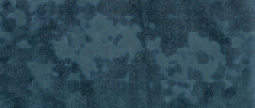 Camouflage texture background displaying a muted blue gray surface with blotchy patches and fine grain across a tactical military backdrop