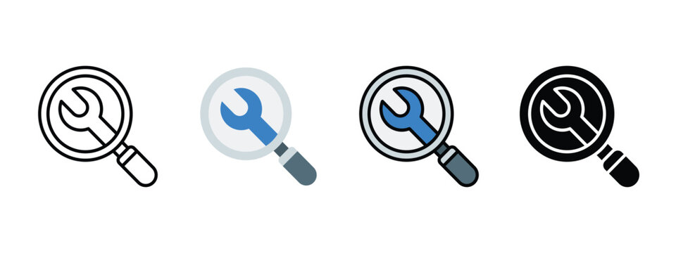 Electric Vehicle Diagnostic Icon for EV Repair and Battery Health Analysis