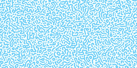 Abstract Turing organic wallpaper with background. Seamless noise turing pattern repeating stipple vector texture. Vector illustration. Turing reaction diffusion monochrome. chaotic motion. white, 3d. © rais