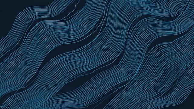 Abstract background featuring flowing blue lines on a dark surface