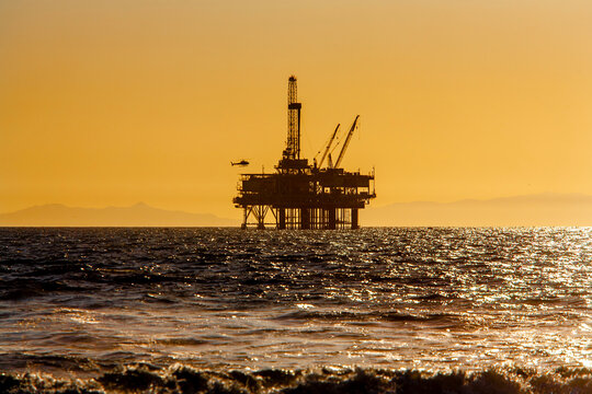 Oil production on California coast