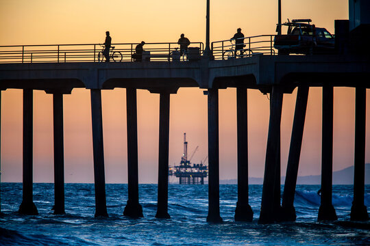 Oil production on California coast