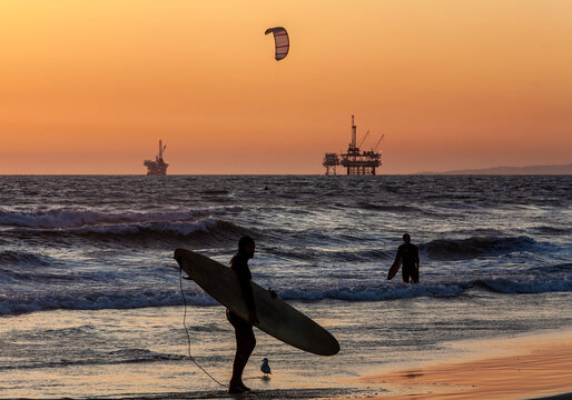 Oil production on California coast