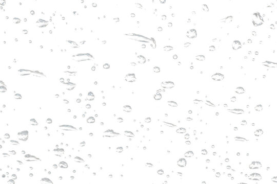 Sparse wind scattered water droplets landscape glass overlay