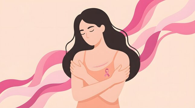 Breast cancer awareness month supporting survivors and promoting early detection