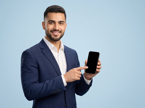 young business executive using smartphone representing mobile banking fintech digital payments financial services consulting innovation and corporate technology success
