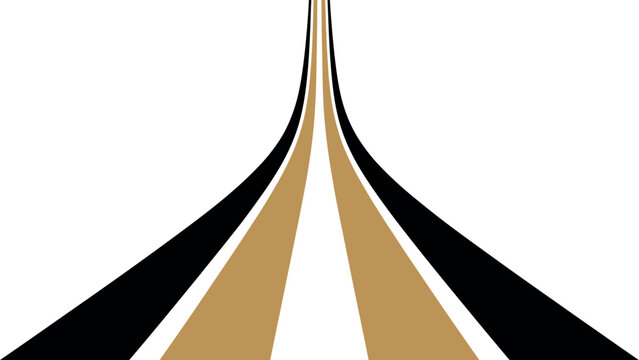 Black Gold Racing Stripe Vector Decal Design for Car Wrap Motorsport Livery Vinyl Graphic