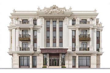 Obraz premium Elegant neoclassical architectural facade