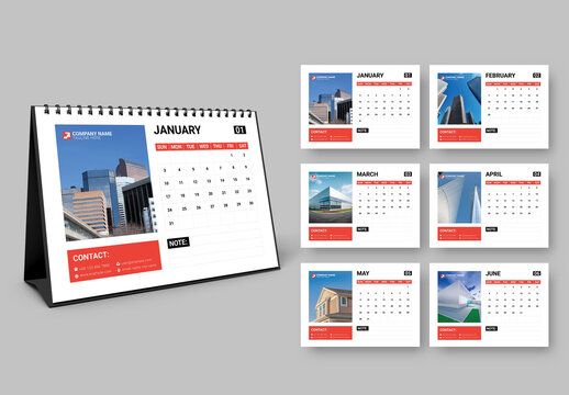 Business Desk Calendar Layout