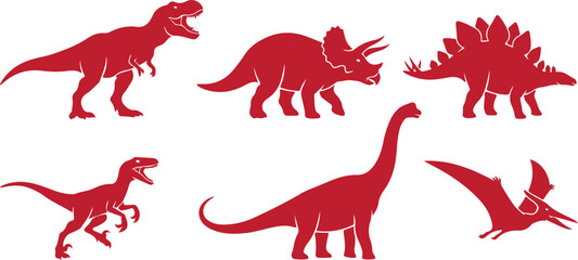 Dinosaur Silhouette Set © Eyerin